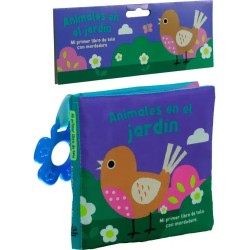 ANIMALES EN EL JARDÍN. Mi primer libro de tela con mordedera | Libreria Dante | https://static.wixstatic.com/media/cc7a7d_67b8c1